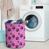 Pink Paw Laundry Basket-grizzshop