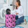 Pink Paw Laundry Basket-grizzshop