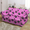 Pink Paw Loveseat Cover-grizzshop