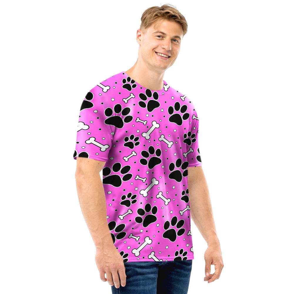 Pink Paw Men T Shirt-grizzshop