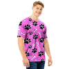 Pink Paw Men T Shirt-grizzshop