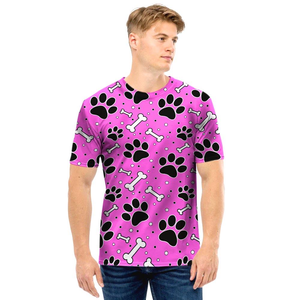 Pink Paw Men T Shirt-grizzshop