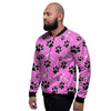 Pink Paw Men's Bomber Jacket-grizzshop