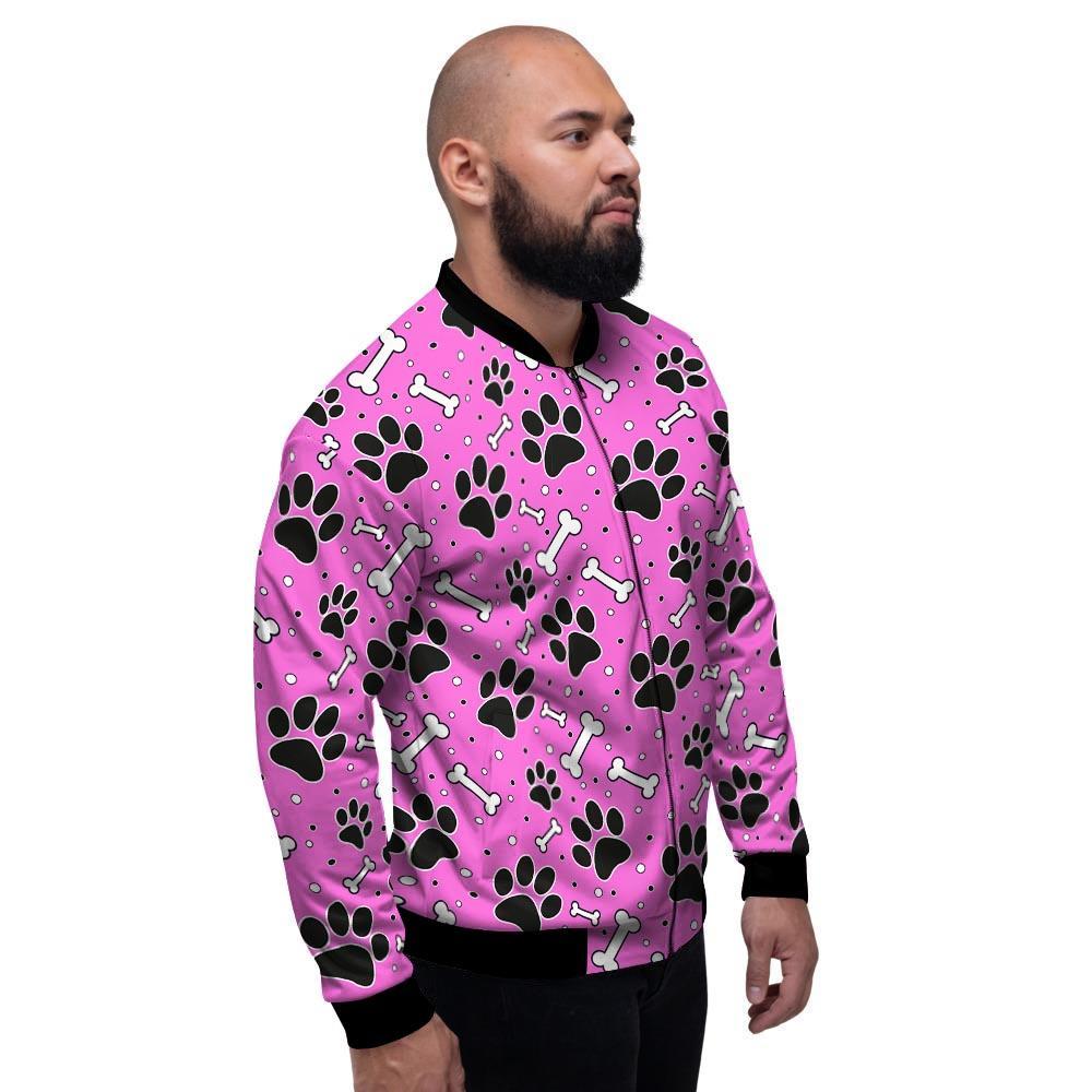 Pink Paw Men's Bomber Jacket-grizzshop