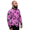 Pink Paw Men's Bomber Jacket-grizzshop