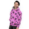 Pink Paw Men's Hoodie-grizzshop