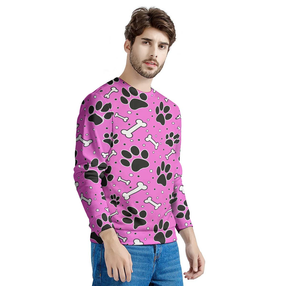 Pink Paw Men's Sweatshirt-grizzshop