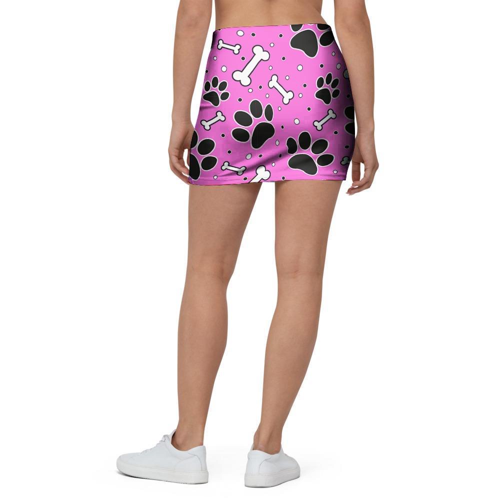 Pink Paw Mini Skirt-grizzshop