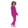 Pink Paw Print Women's Pajamas-grizzshop