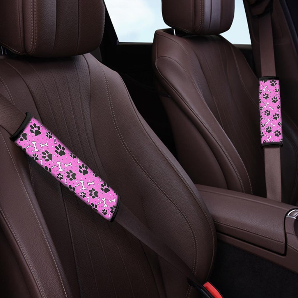 Pink Paw Seat Belt Cover-grizzshop