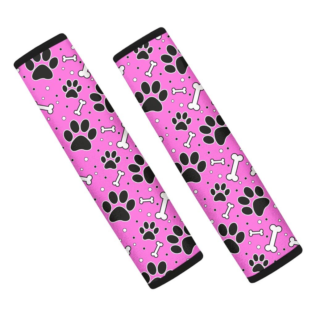 Pink Paw Seat Belt Cover-grizzshop