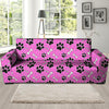 Pink Paw Sofa Cover-grizzshop