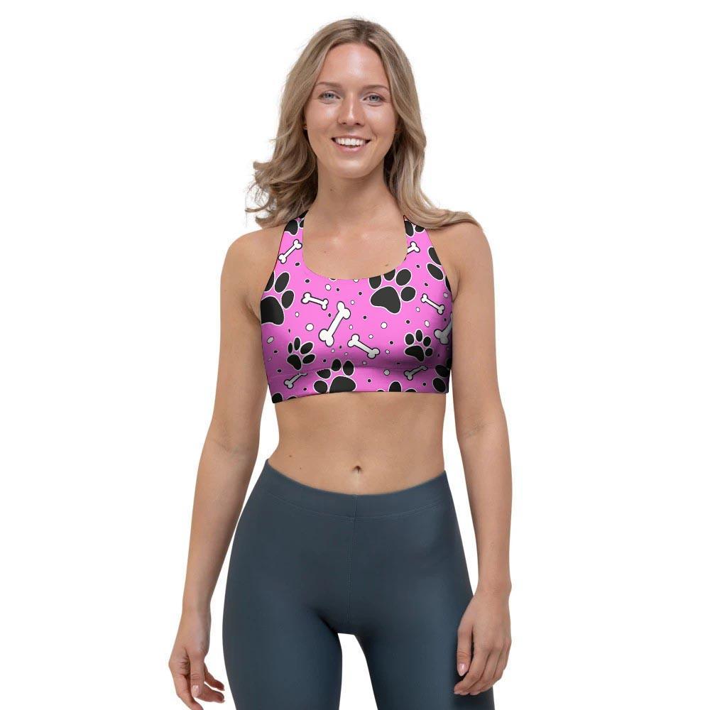 Pink Paw Sports Bra-grizzshop