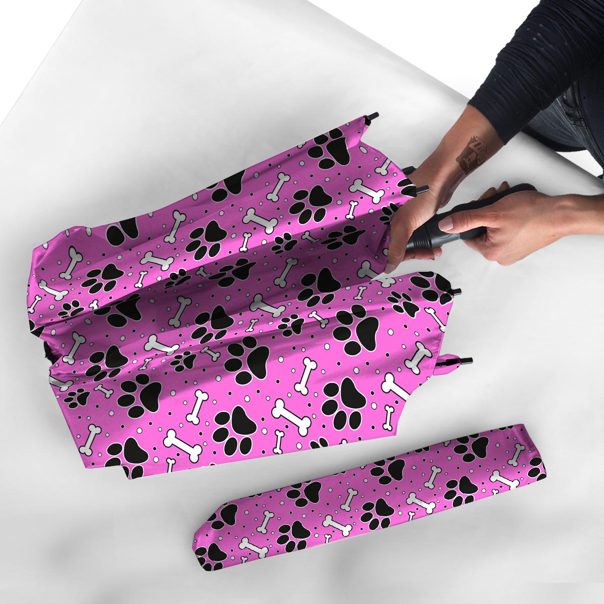 Pink Paw Umbrella-grizzshop