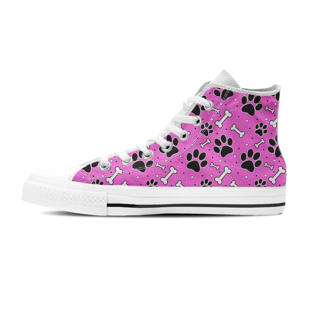 Pink Paw Women's High Top Shoes-grizzshop