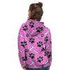 Pink Paw Women's Hoodie-grizzshop