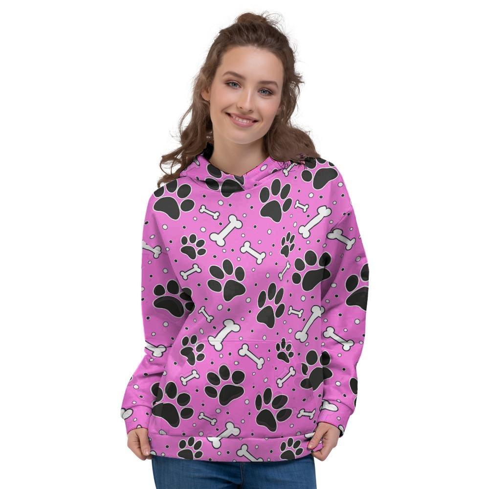 Pink Paw Women's Hoodie-grizzshop