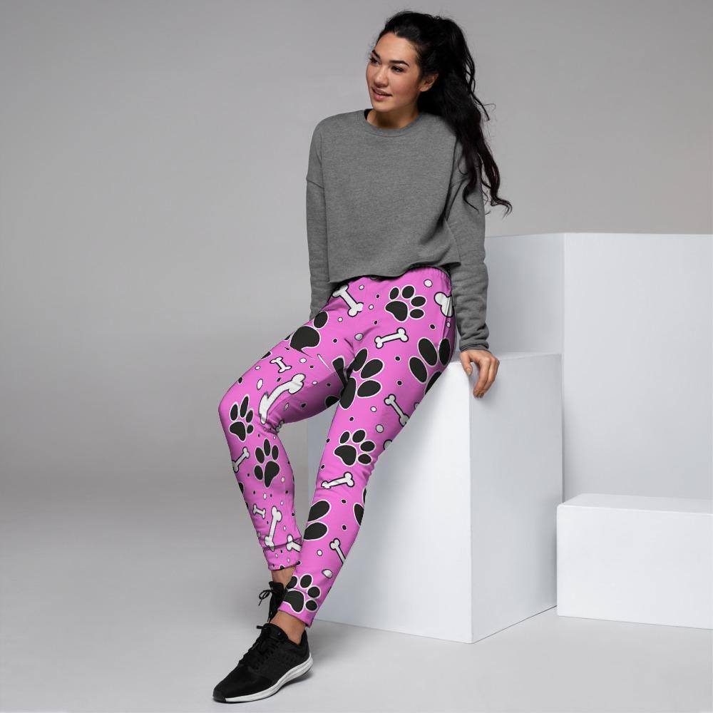 Pink Paw Women's Joggers-grizzshop