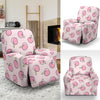 Pink Peach Pattern Print Recliner Cover-grizzshop