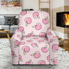 Pink Peach Pattern Print Recliner Cover-grizzshop
