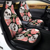 Pink Peony Skull Car Seat Covers-grizzshop