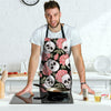 Pink Peony Skull Men's Apron-grizzshop