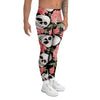 Pink Peony Skull Men's Leggings-grizzshop