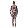 Pink Peony Skull Men's Pajamas-grizzshop