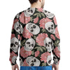 Pink Peony Skull Men's Sweatshirt-grizzshop