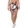 Pink Peony Skull Mini Skirt-grizzshop