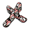 Pink Peony Skull Muay Thai Shin Guard-grizzshop