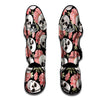 Pink Peony Skull Muay Thai Shin Guard-grizzshop