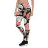 Pink Peony Skull Women's Leggings-grizzshop