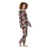 Pink Peony Skull Women's Pajamas-grizzshop