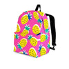 Pink Pineapple Print Backpack-grizzshop