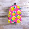 Pink Pineapple Print Backpack-grizzshop