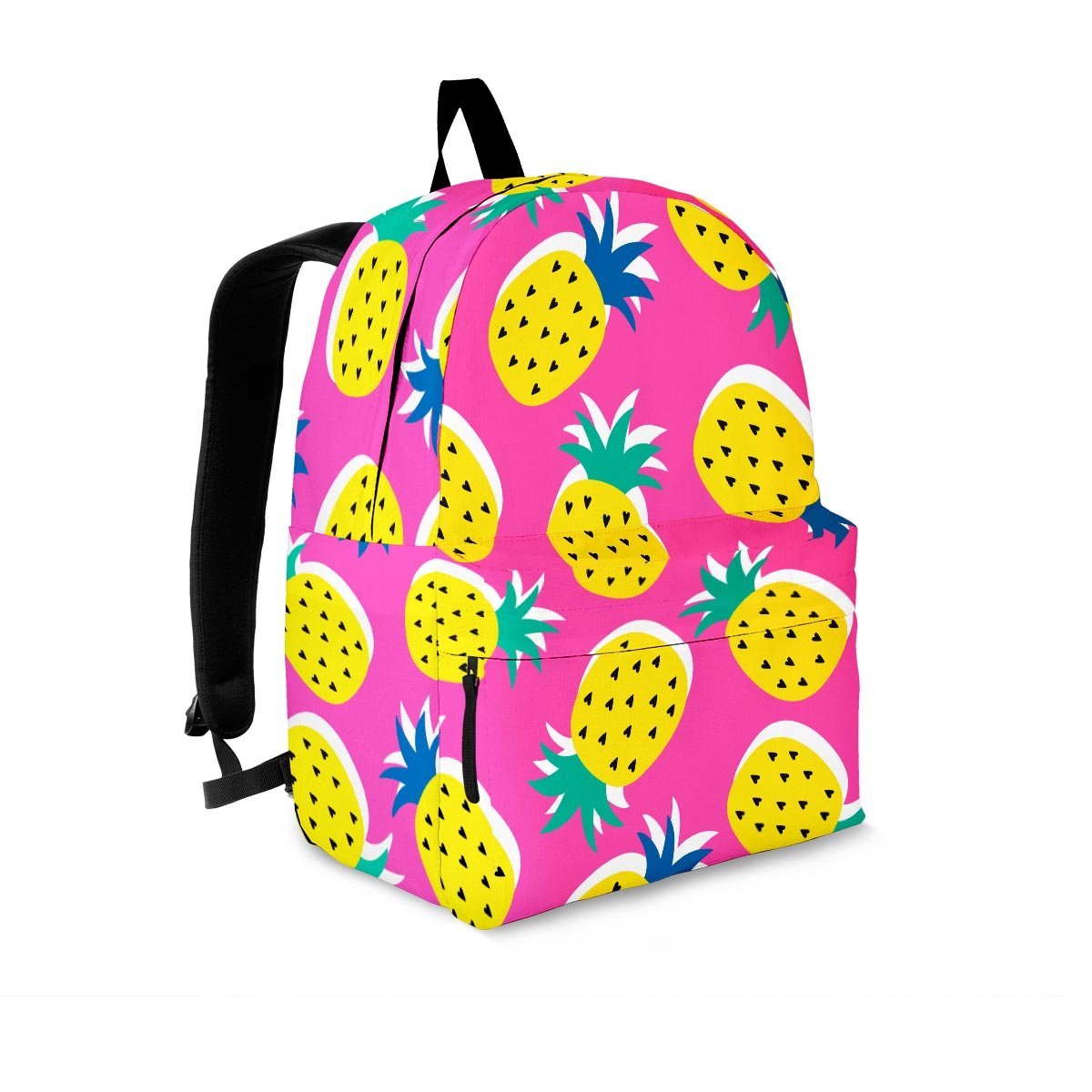 Pink Pineapple Print Backpack-grizzshop