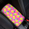 Pink Pineapple Print Car Console Cover-grizzshop