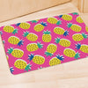 Pink Pineapple Print Door Mat-grizzshop