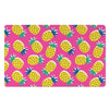 Pink Pineapple Print Door Mat-grizzshop