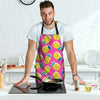 Pink Pineapple Print Men's Apron-grizzshop