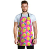 Pink Pineapple Print Men's Apron-grizzshop