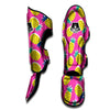 Pink Pineapple Print Muay Thai Shin Guard-grizzshop