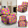 Pink Pineapple Print Recliner Cover-grizzshop