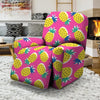 Pink Pineapple Print Recliner Cover-grizzshop