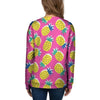 Pink Pineapple Print Women's Sweatshirt-grizzshop