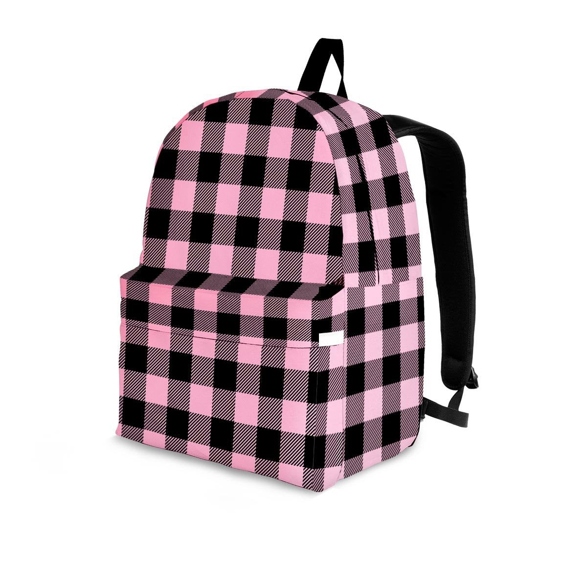 Pink Plaid Backpack-grizzshop