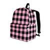 Pink Plaid Backpack-grizzshop