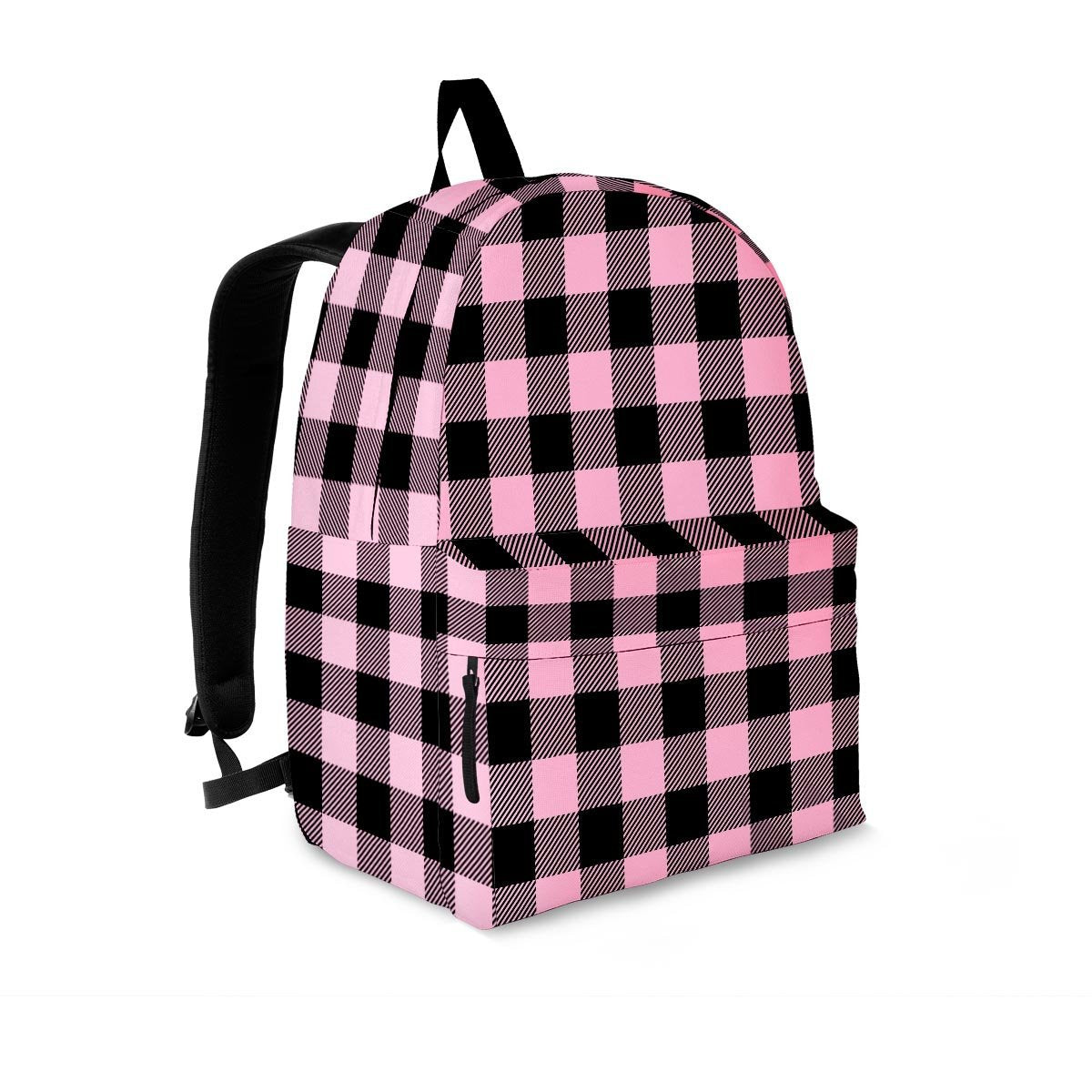 Pink Plaid Backpack-grizzshop