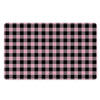 Pink Plaid Door Mat-grizzshop